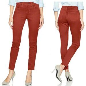 NYDJ Sheri Slim Leg Jeans in Terracotta - Size 0